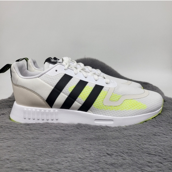 New Adidas Multix White Black Solar Yellow Men's Running Shoes Size 11.5 - Picture 4 of 7
